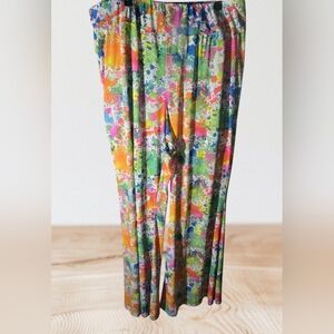 Eye Candy Vibrant Multicolor Sheer Pants Size 3x